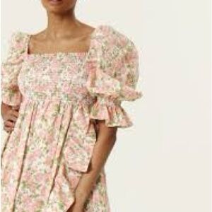 Floral Puff Sleeve Dress